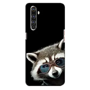 Силиконовый Чехол с Енотами на Realme X50 Pro (Стильный Енот)