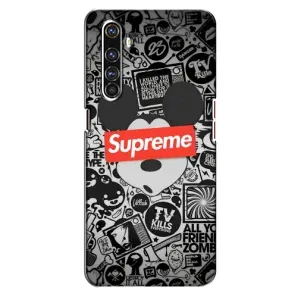 Чехол с Брендами одежды на Реалми Х50 Про (Supreme Маус)