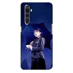 Чехлы с принтом Уэнсдей на Realme X50 Pro (Уэнсдей с зонтом)