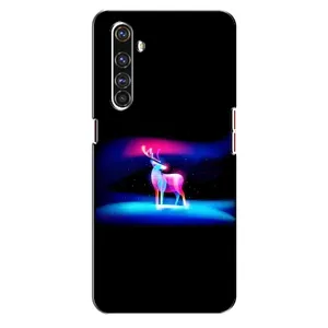 Силіконовий бампер з картинкою звірів для Realme X50 Pro (Яскравий олень)