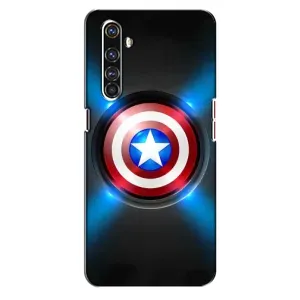 Чехол с Щитом Капитана Америки на Realme X50 Pro (Яркий Щит Капитана)