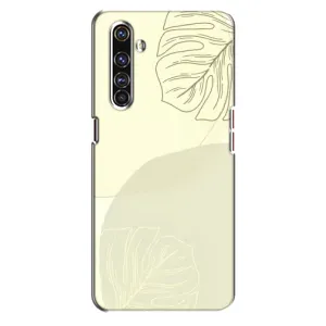 Чехол цветочный дизайн для Realme X50 Pro (Зелёный фон)