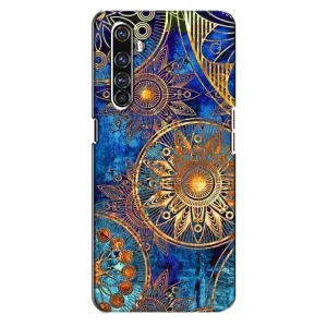 Чохли з сенсом на Realme X50 Pro (Золоті узори)