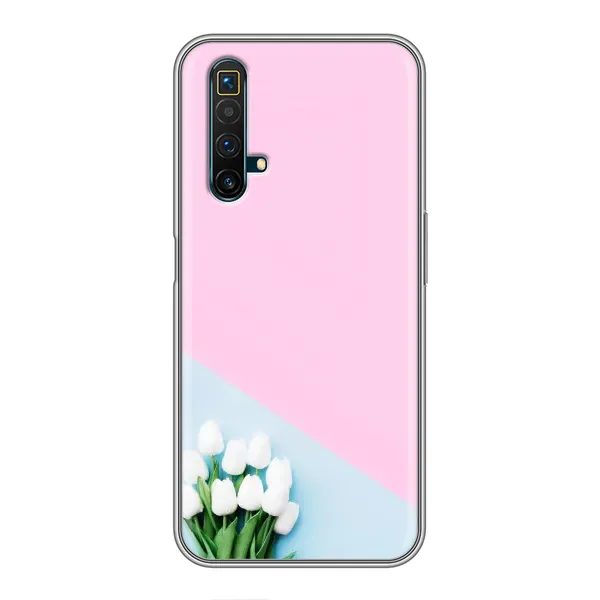 Чохол з малюнком «Білі тюльпани» для Realme X50 Чохол з малюнком «Білі тюльпани» для Realme X50