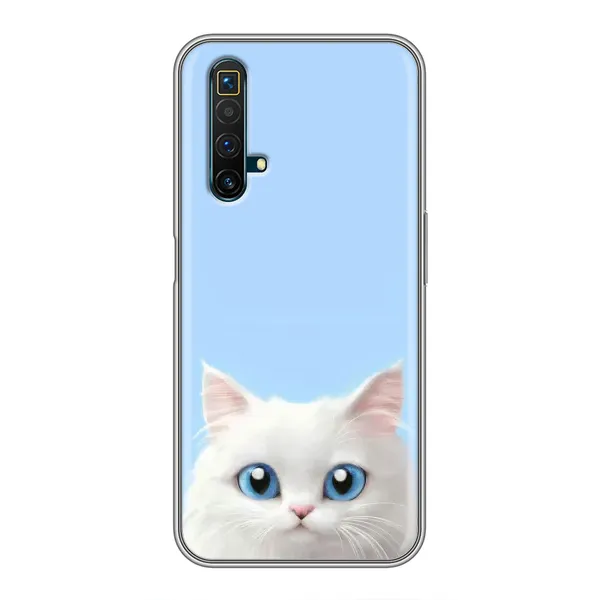 Чехол с рисунком «Белый кот» для Realme X50 Чехол с рисунком «Белый кот» для Realme X50