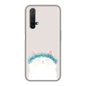Чохол на тематику: Коти для Realme X50 (Білий котик)