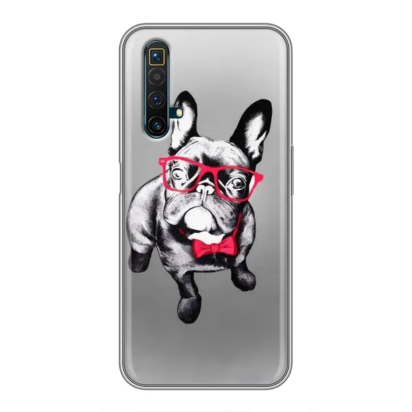 Чехол с рисунком «Бульдог в очках» для Realme X50 Чехол с рисунком «Бульдог в очках» для Realme X50