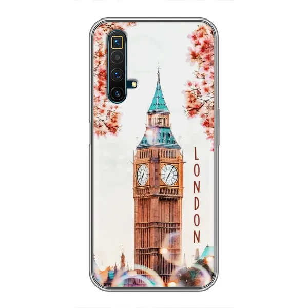 Чехол с рисунком «Часы Лондон» для Realme X50