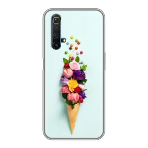 Чохли з тематикою "КВІТИ" на Realme X50 (Квітка-морозиво)