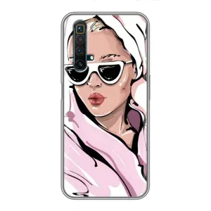 Чохол з малюнком «Дівчина в халаті» для Realme X50