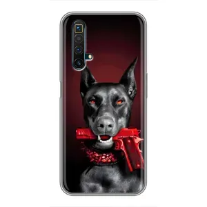 Чохол ДОБЕРМАН для Realme X50 (Доберман злий)