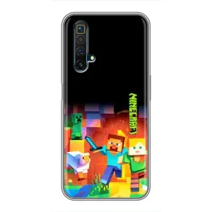 Чохли для Realme X50 (Персонажі МайнКрафт) (Герой Майнкрафт)