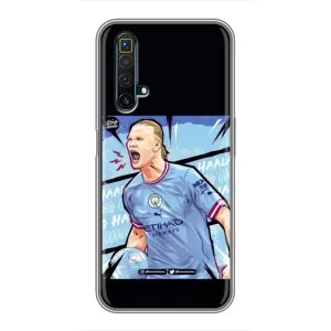 Чохли з принтом на Realme X50 Футболіст (гол Ерлінг Холанд)