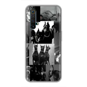 Чохол ДОБЕРМАН для Realme X50 (Колаж Доберман)