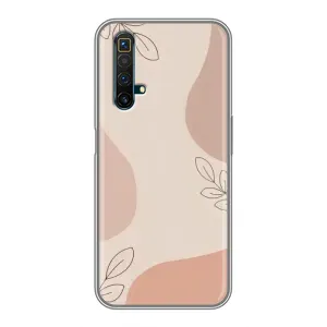 Чохол квітковий дизайн для Realme X50 (Кориневий фон)