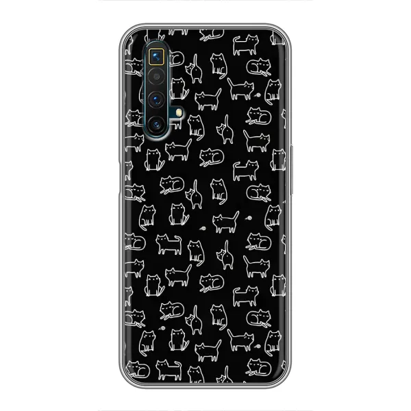 Чехол с рисунком «Котики на черном» для Realme X50 Чехол с рисунком «Котики на черном» для Realme X50