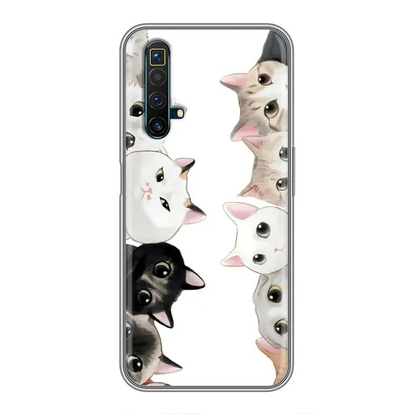 Чехол с рисунком «Коты» для Realme X50