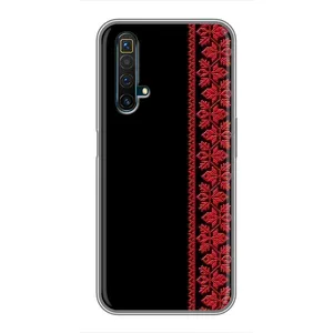 Силіконовый Чохол на Realme X50 (Червона вишиванка)