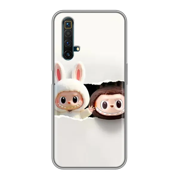 Чехол с рисунком «Фигурки Labubu» для Realme X50