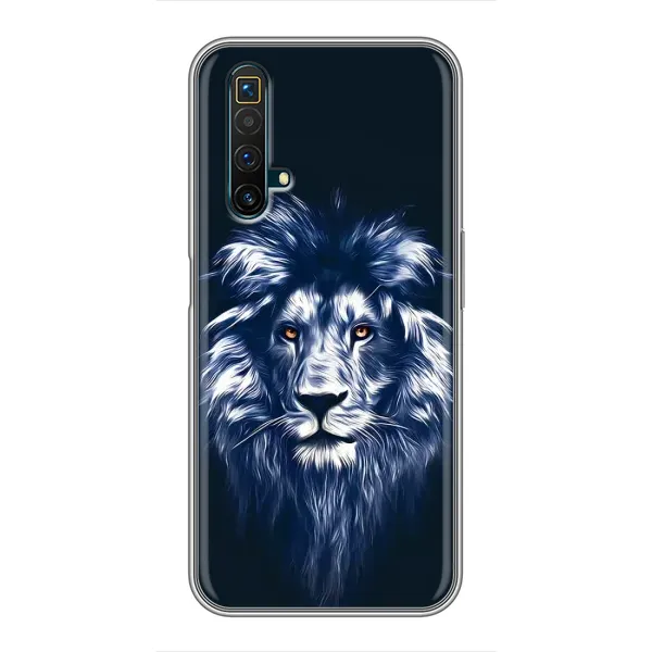 Чехол с рисунком «Лев - синий» для Realme X50 Чехол с рисунком «Лев - синий» для Realme X50