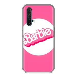 Силіконовый Чохол Барбі фільм на Realme X50 (Лого Барбі)