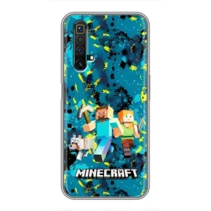 Чохли для Realme X50 (Персонажі МайнКрафт) (Майнкрафт)