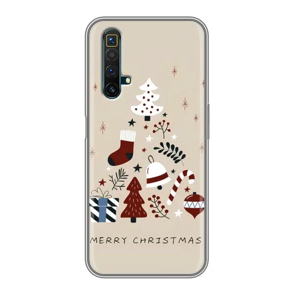 Чехол с рисунком «Merry Christmas» для Realme X50 Чехол с рисунком «Merry Christmas» для Realme X50