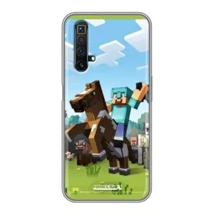 Чохли для Realme X50 (Персонажі МайнКрафт) (На коні)
