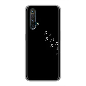 Чохол з картинками на чорному фоні для Realme X50 (Ноти)