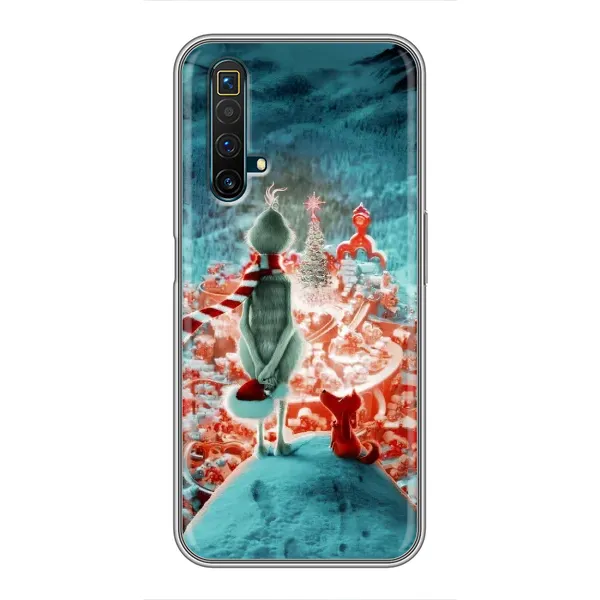 Чехол с рисунком «Новогодний Гринч» для Realme X50 Чехол с рисунком «Новогодний Гринч» для Realme X50