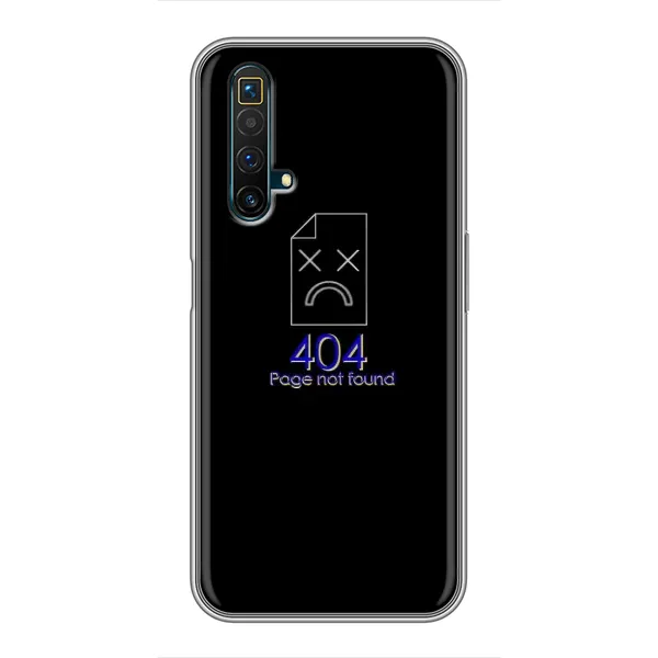 Чехол с рисунком «Ошибка 404» для Realme X50 Чехол с рисунком «Ошибка 404» для Realme X50