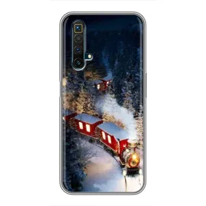 Силіконовий бампер на різдво для Realme X50 (Потяг)