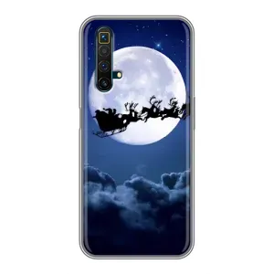 Чохол Санта Клаус для Realme X50 (Санта - місяць)