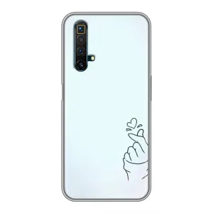 Чохол (Знак сердечка) для Realme X50 (Сердечко на блакитному)