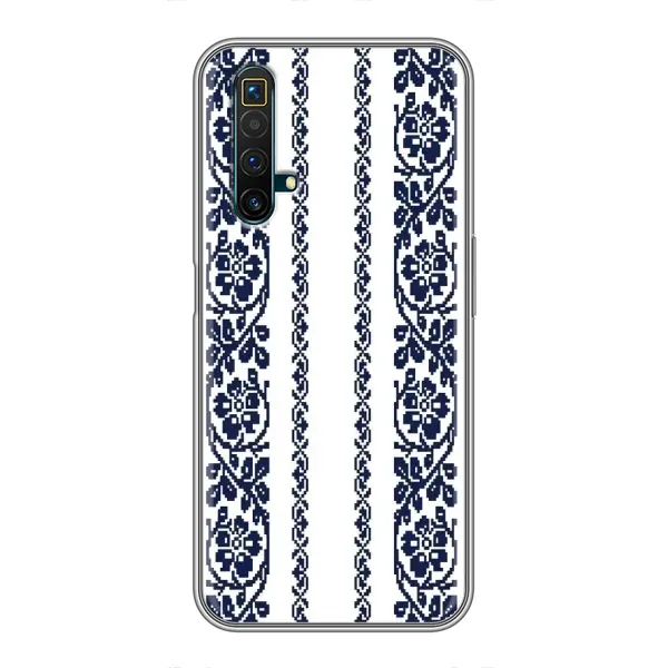 Чехол с рисунком «Синяя вышиванка» для Realme X50 Чехол с рисунком «Синяя вышиванка» для Realme X50