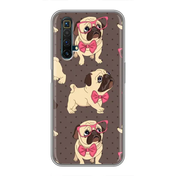 Чехол с рисунком «Собачки Мопсики» для Realme X50 Чехол с рисунком «Собачки Мопсики» для Realme X50