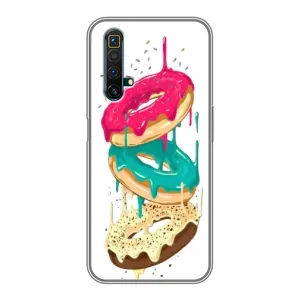 Чохол з зображенням смачної їжі для Realme X50 (Соковиті пончики)