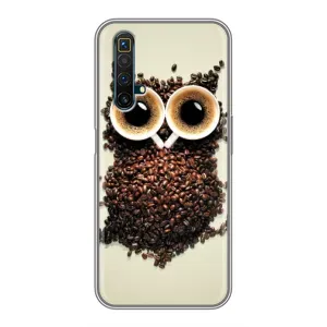 Чохли з принтом СОВИ для Realme X50 (Сова з зерен кави)
