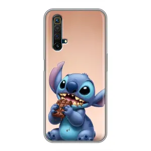 Чохол з малюнком Стіч для Realme X50 (Стіч з шоколадом)