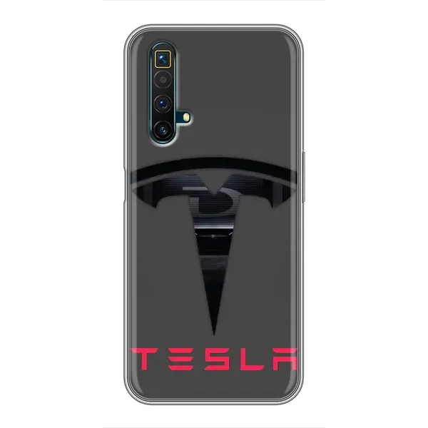 Чехол с рисунком «Logo TESLA» для Realme X50