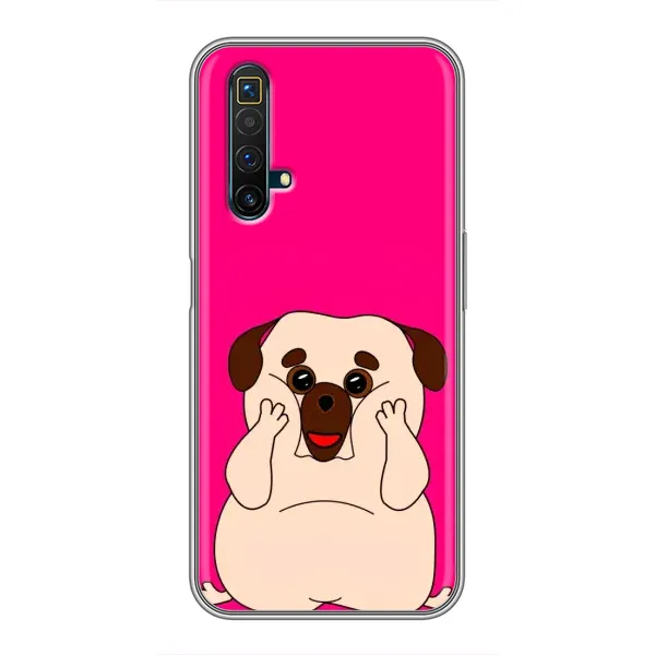 Чехол с рисунком «Веселый Мопсик» для Realme X50 Чехол с рисунком «Веселый Мопсик» для Realme X50