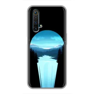 Літній Чохол на Realme X50 (Синій Водоспад)