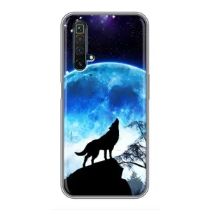 Чохол з Вовком на Realme X50 (Виє на місяць)