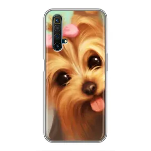 Чохол (ТПУ) Милі песики для Realme X50 (Йоркширський тер'єр)