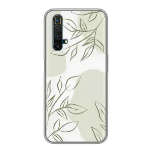 Чохол квітковий дизайн для Realme X50 (Зелений дизайн)