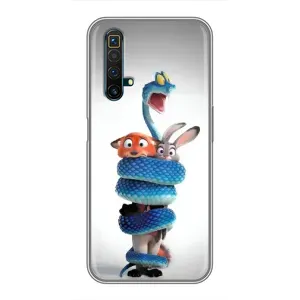 Силіконовий чохол з принтом Зоотрополіс для Realme X50 (Змія Зоо)