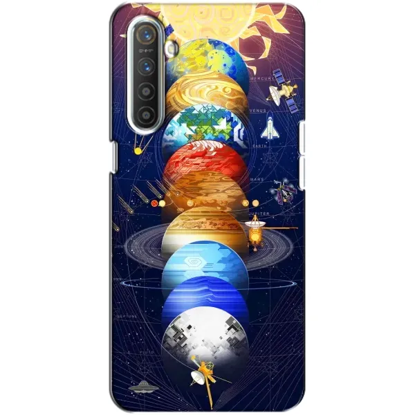 Чехол с рисунком «Арт планети» для Realme XT