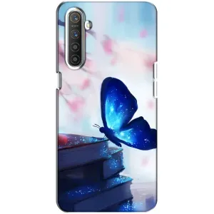 Силіконовий бампер з картинкою звірів для Realme XT (Метелик синій)