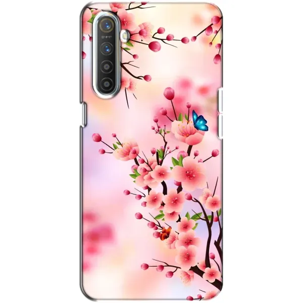 Чехол с рисунком «Бабочки на сакуре» для Realme XT Чехол с рисунком «Бабочки на сакуре» для Realme XT