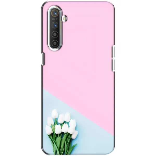 Чехол с рисунком «Белые тюльпаны» для Realme XT Чехол с рисунком «Белые тюльпаны» для Realme XT